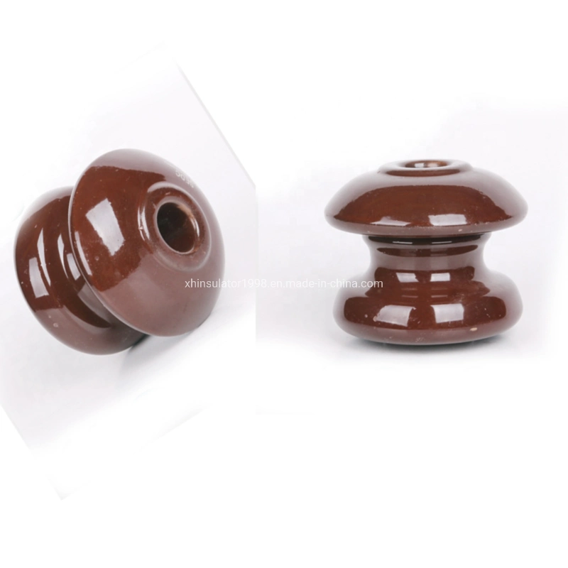 Low Voltage Electrical Insulator Brown ED-2b Shackle Porcelain Insulator